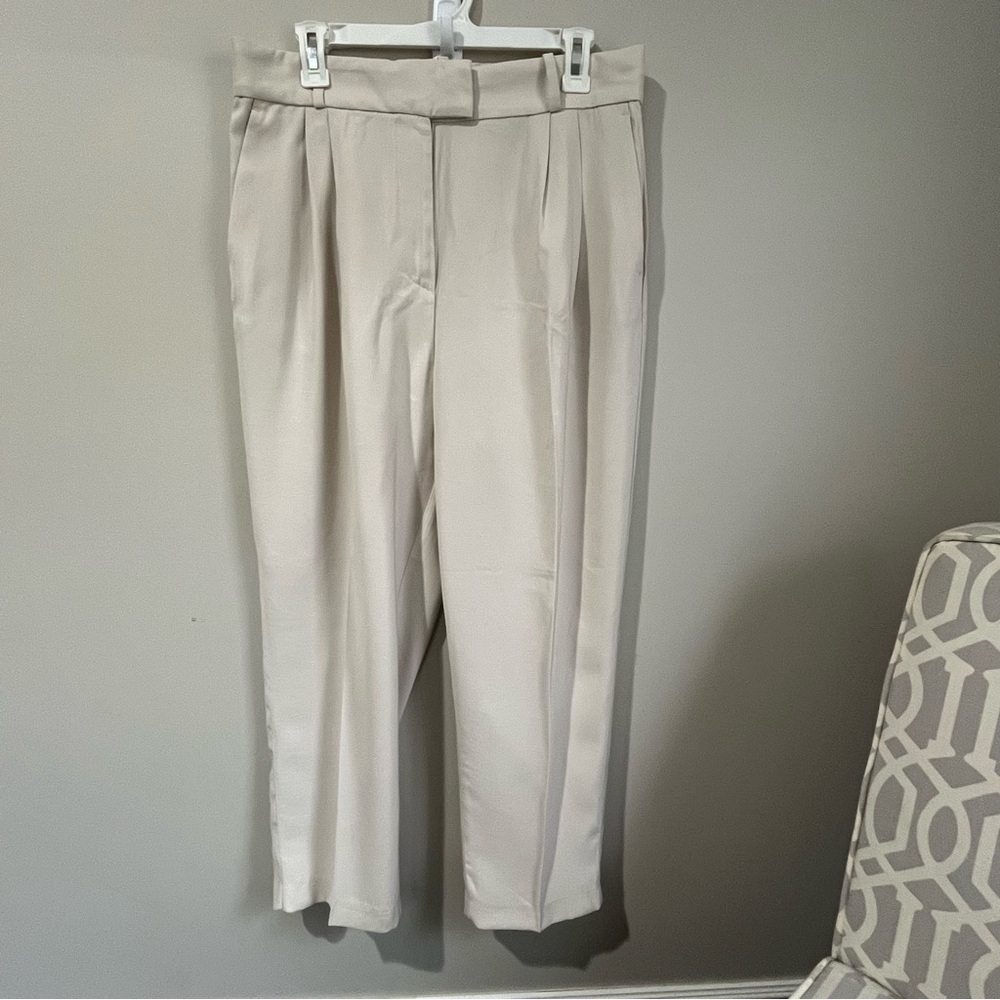 H&M pale beige ankle-length pants - Size 12